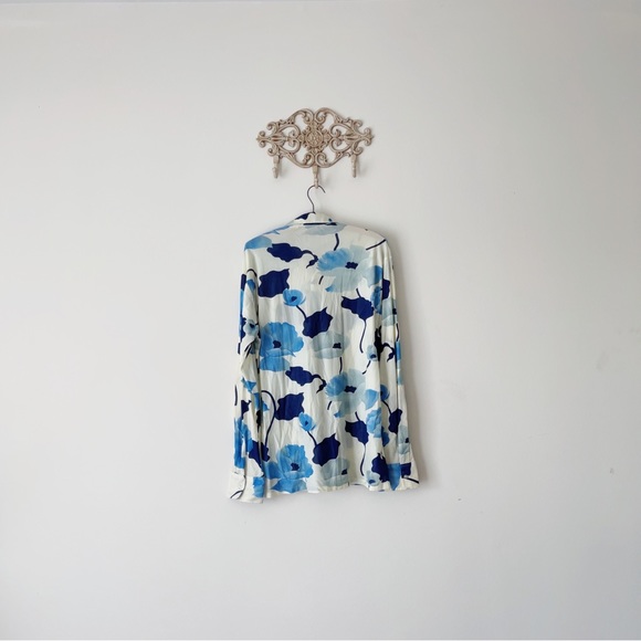 Vintage 70s Men’s Abstract Floral Button Down - Picture 5 of 8